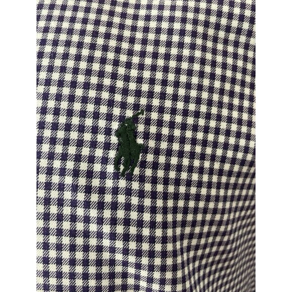 Mens Ralph Lauren Golf Tilden Button Up Shirt Size Small Checker Long Sleeve - Picture 6 of 6